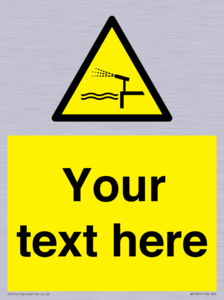 Custom warning water cannon